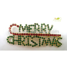 Strass Nome FELIZ NATAL pino